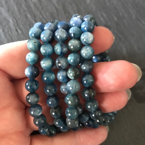 Jewelry - Top grade 8 mm blue kyanite bracelet Jewelry - Top grade 8 mm blue kyanite bracelet